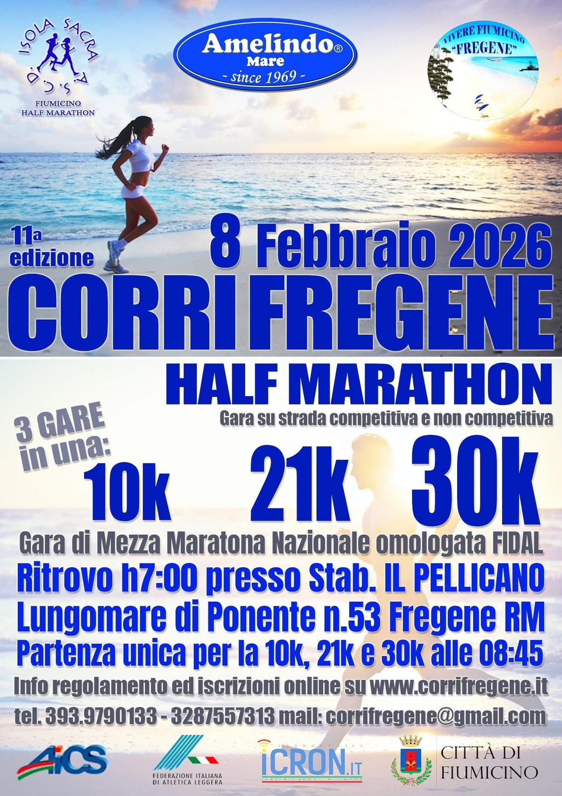 Corri Fregene Half Marathon