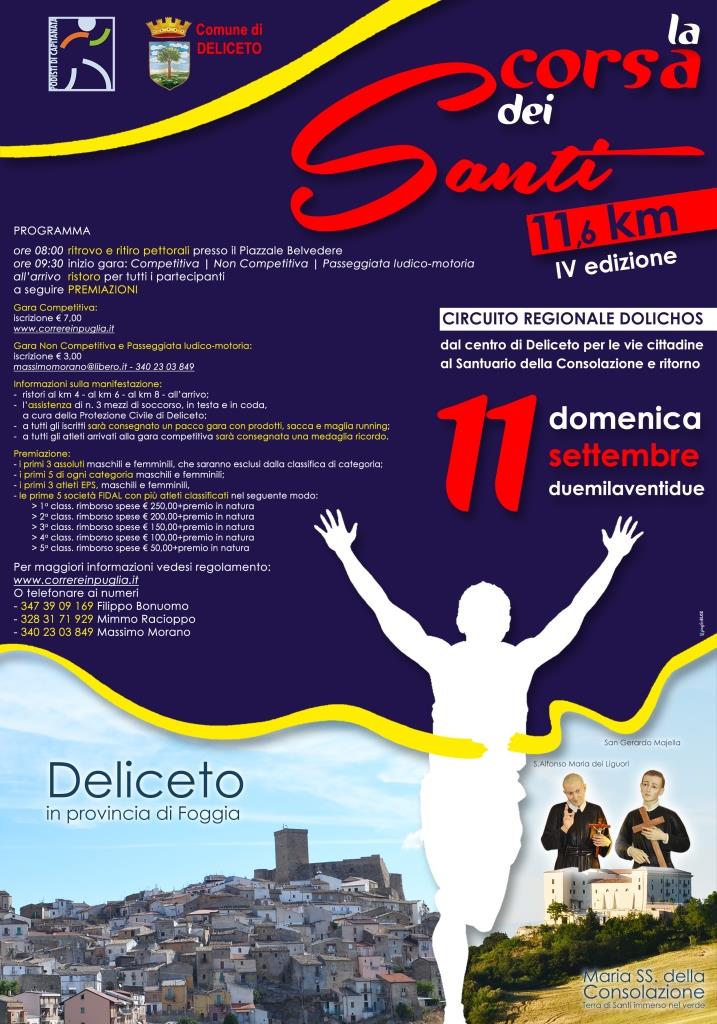 Locandina 4^ CORSA DEI SANTI 2022