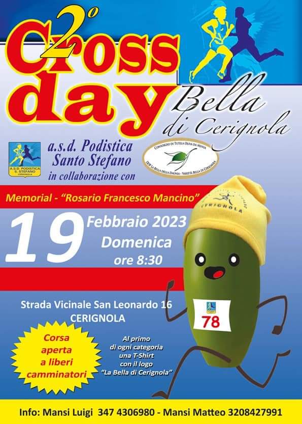 Locandina 2° CROSS BELLA DI CERIGNOLA 2023