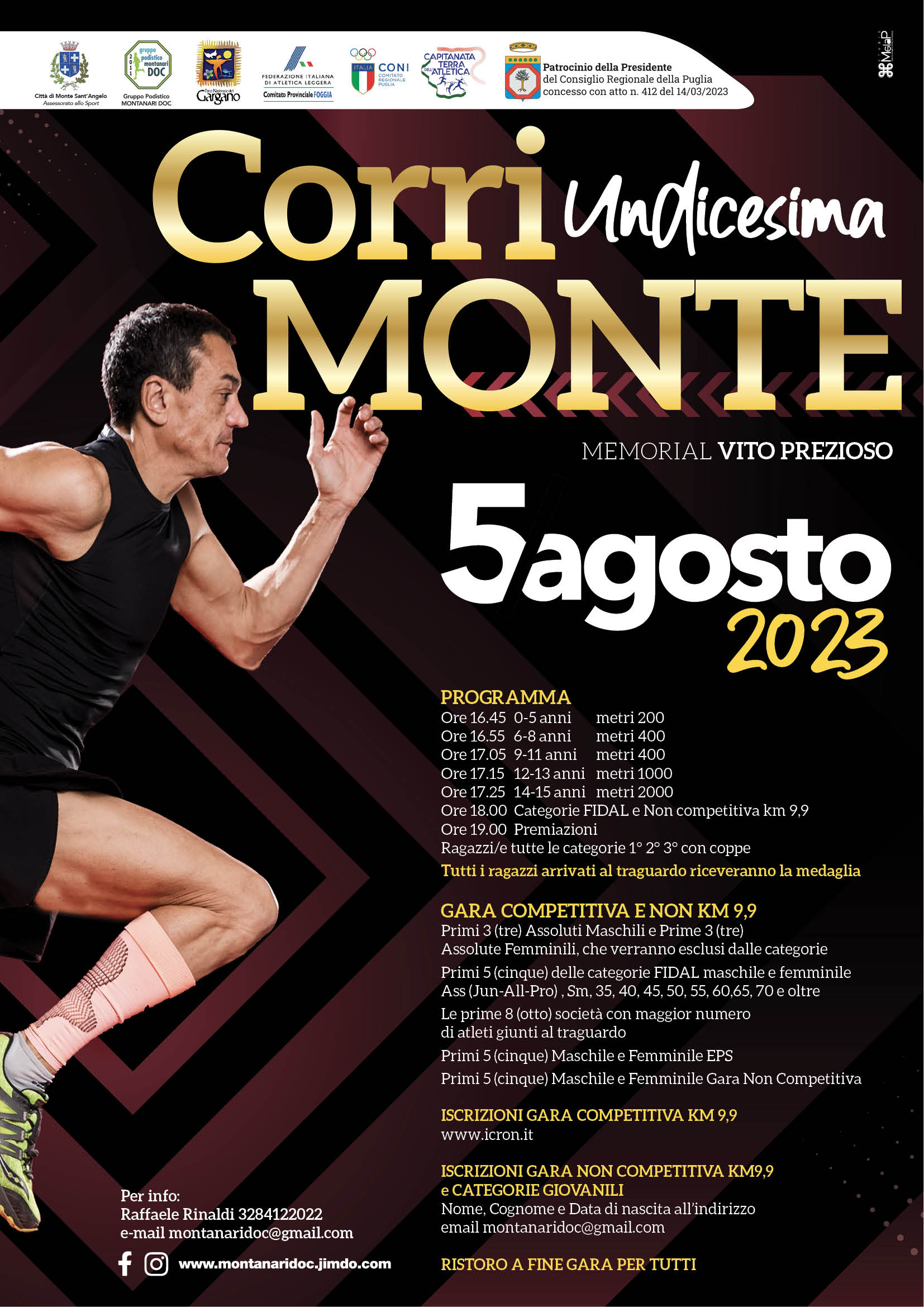 Locandina 11^ CORRIMONTE 2023