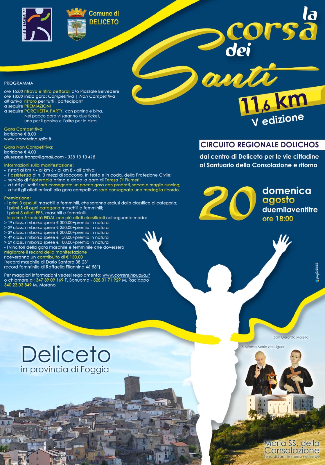 Locandina 5^ CORSA DEI SANTI 2023
