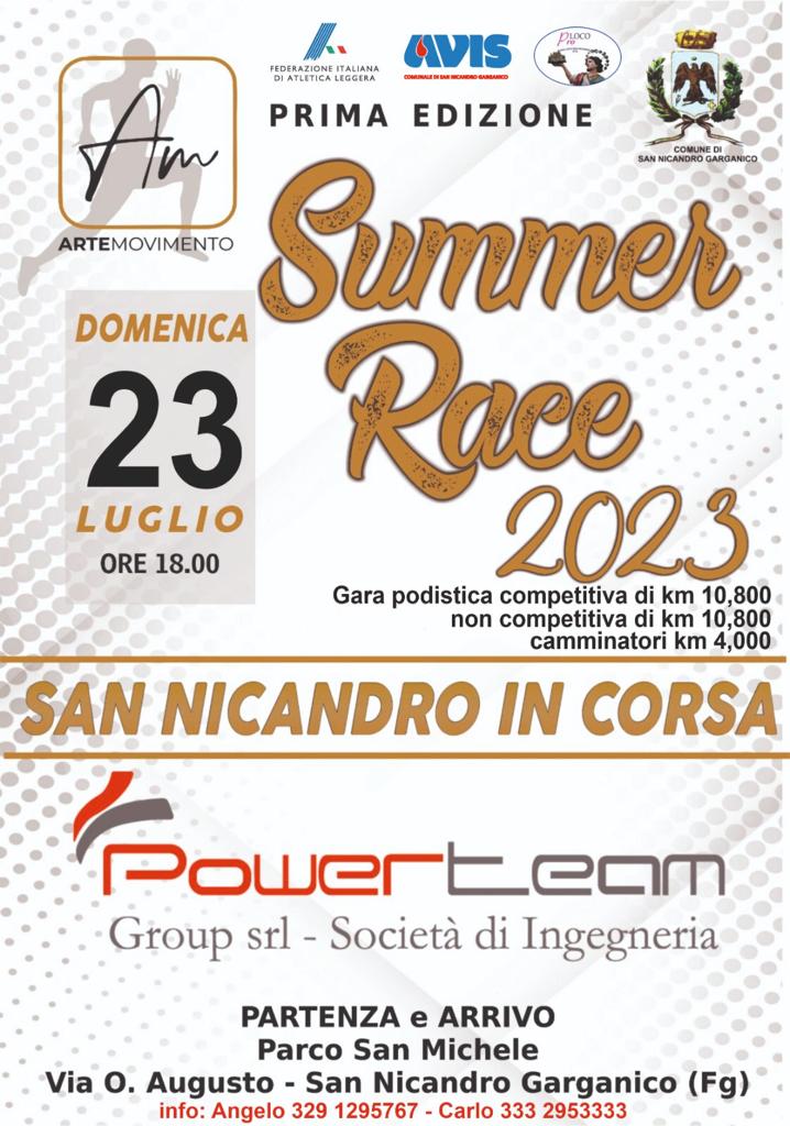 Locandina 1^ SUMMER RACE 2023