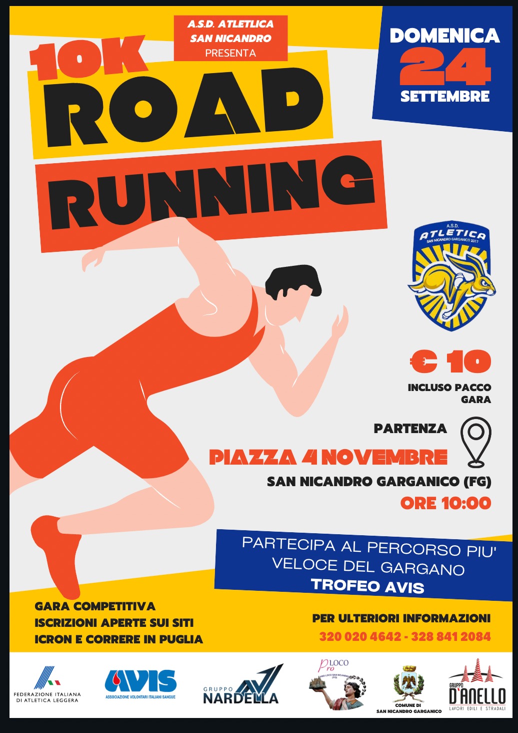 Locandina ROAD RUNNING SAN NICANDRO GARGANICO 2023