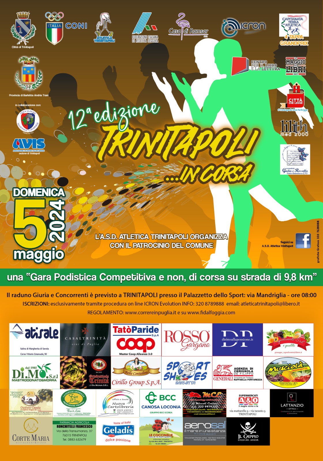 Locandina 12^ TRINITAPOLI IN CORSA 2024