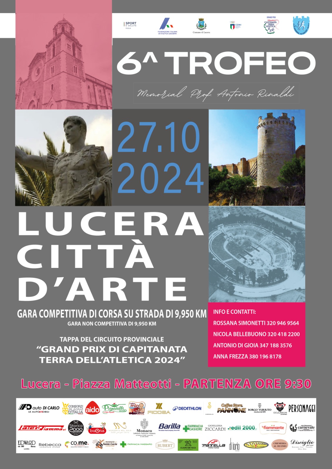 Locandina 6° TROFEO LUCERA CITTA’ D’ARTE 2024