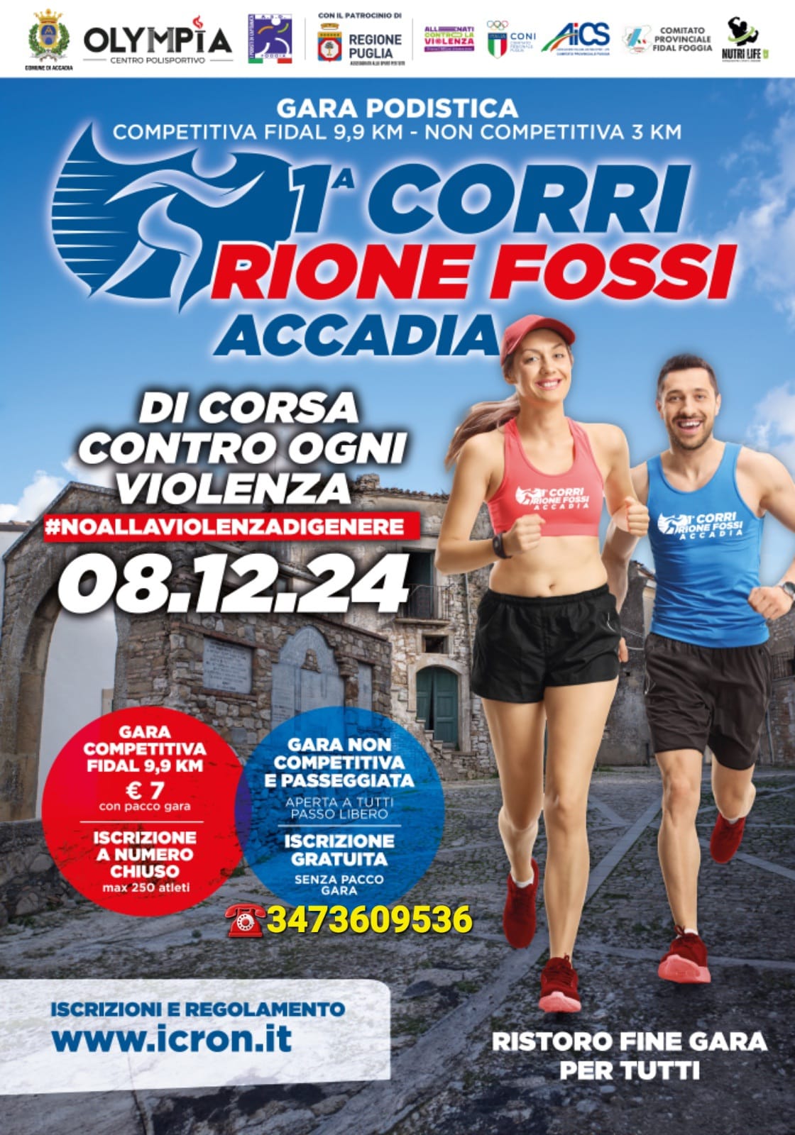 Locandina 1^ CORRI RIONE FOSSI 2024