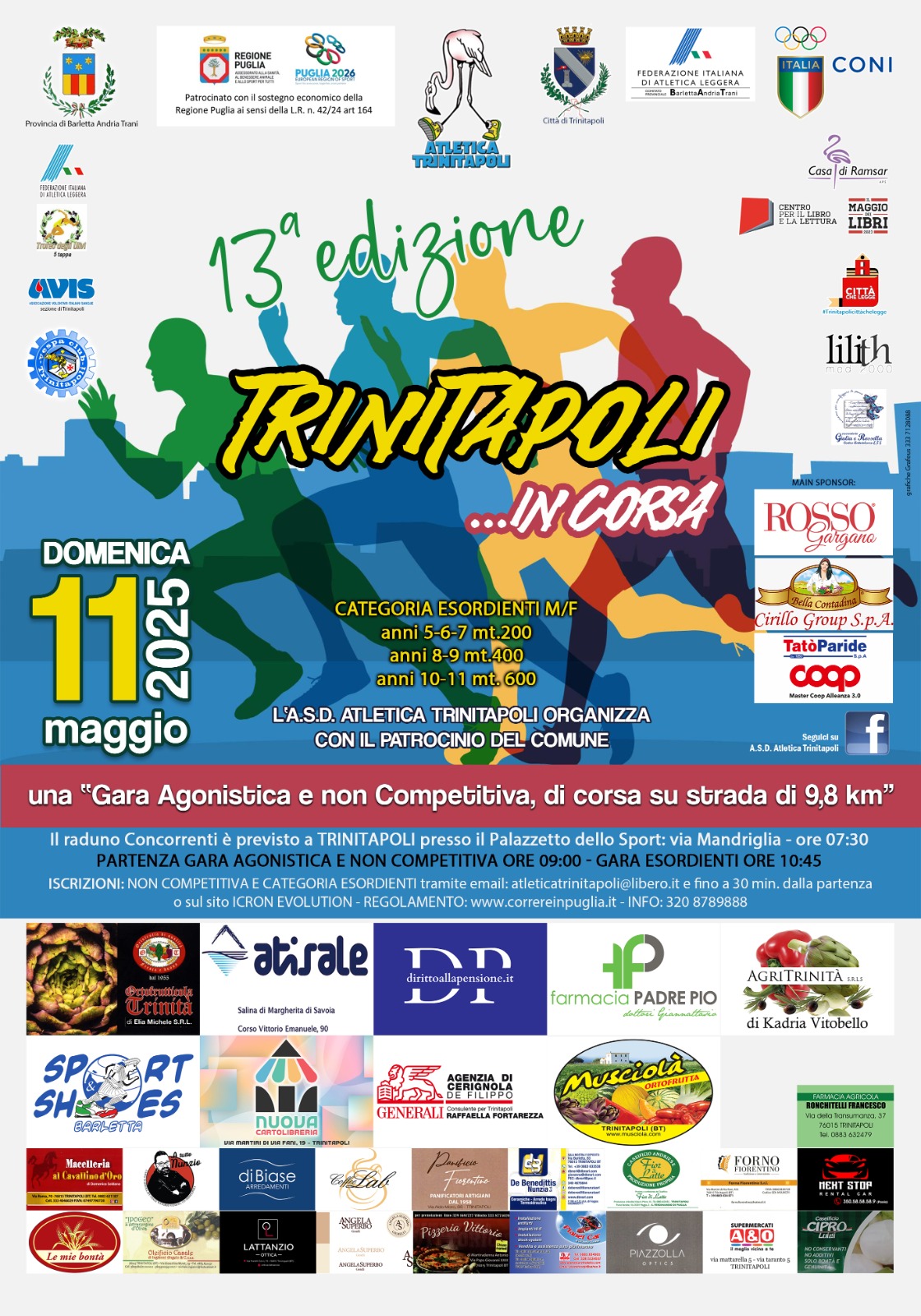 Locandina 13^ TRINITAPOLI IN CORSA 2025