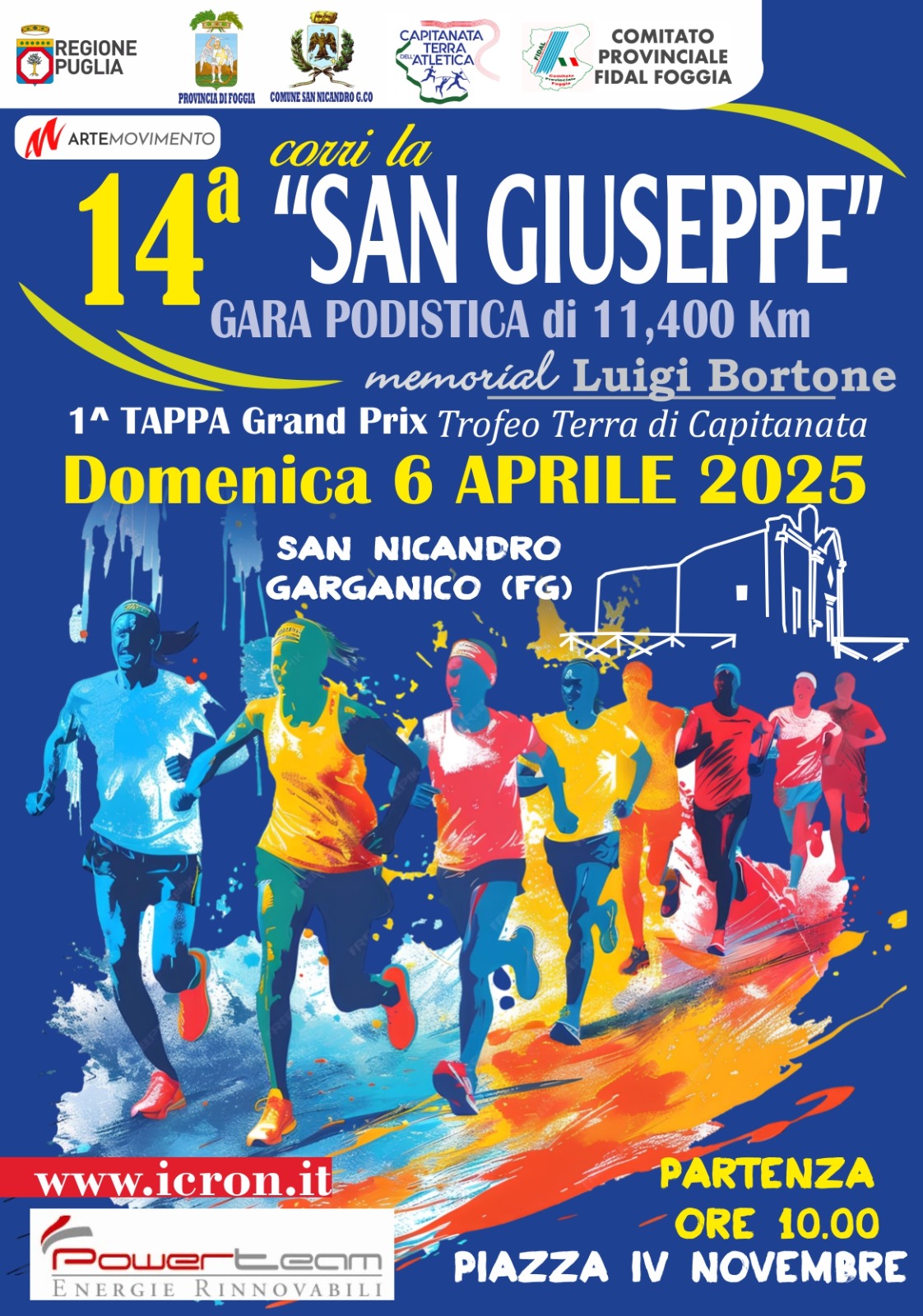 Locandina 14^ CORRI LA SAN GIUSEPPE 2025