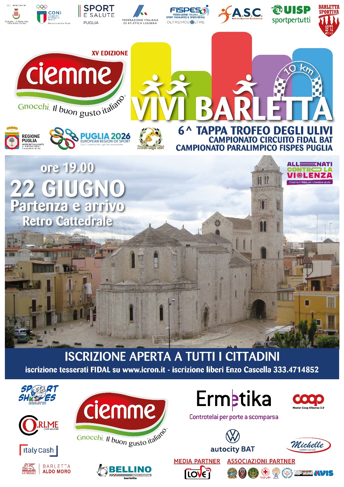 Locandina 15^ CIEMME VIVI BARLETTA 2025