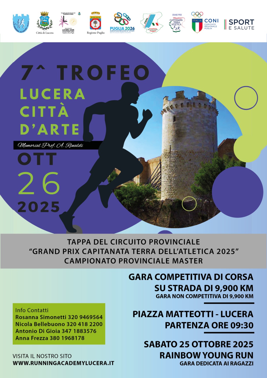Locandina 7° TROFEO LUCERA CITTA’ D’ARTE 2025