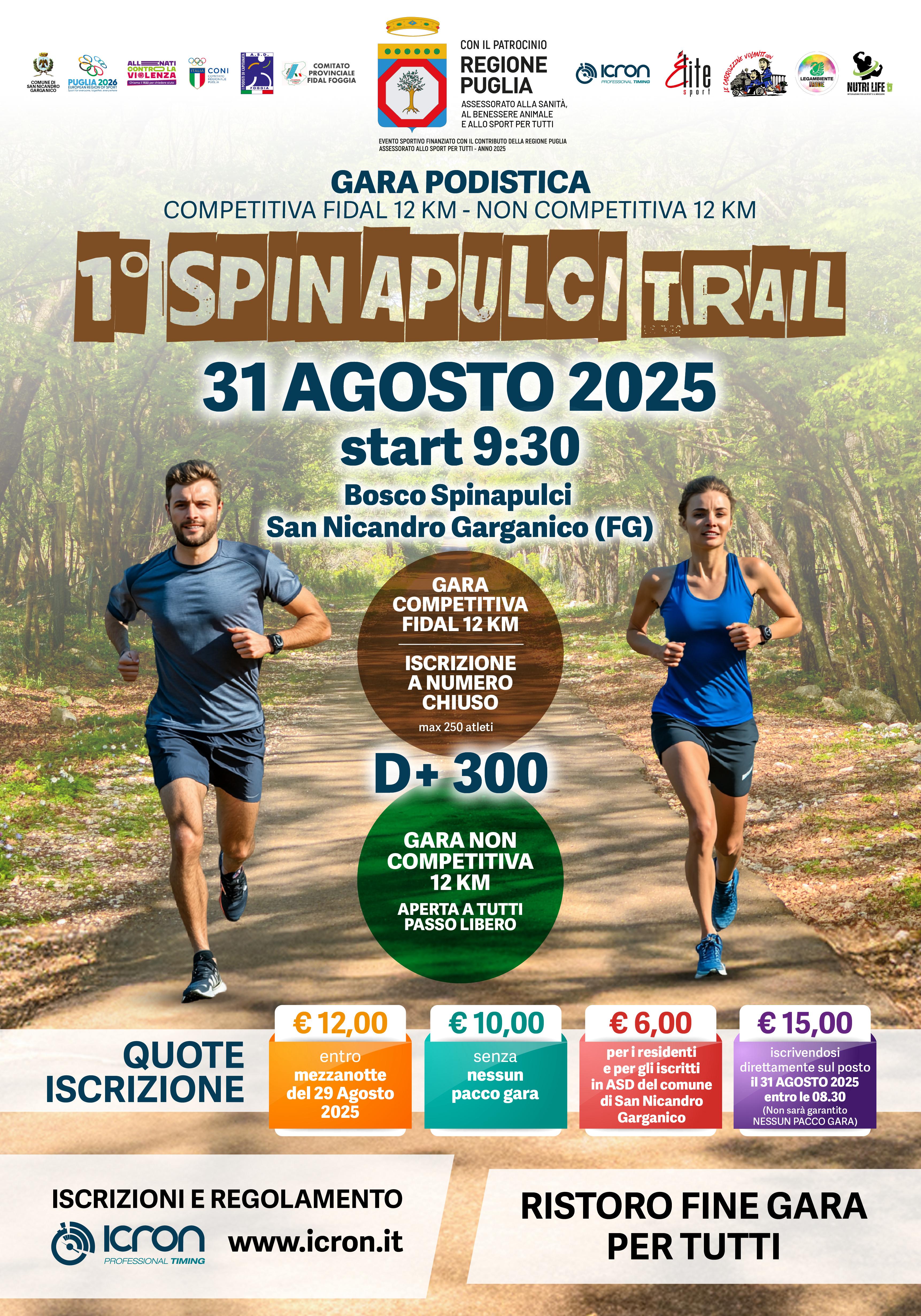 Locandina 1° SPINAPULCI TRAIL 2025