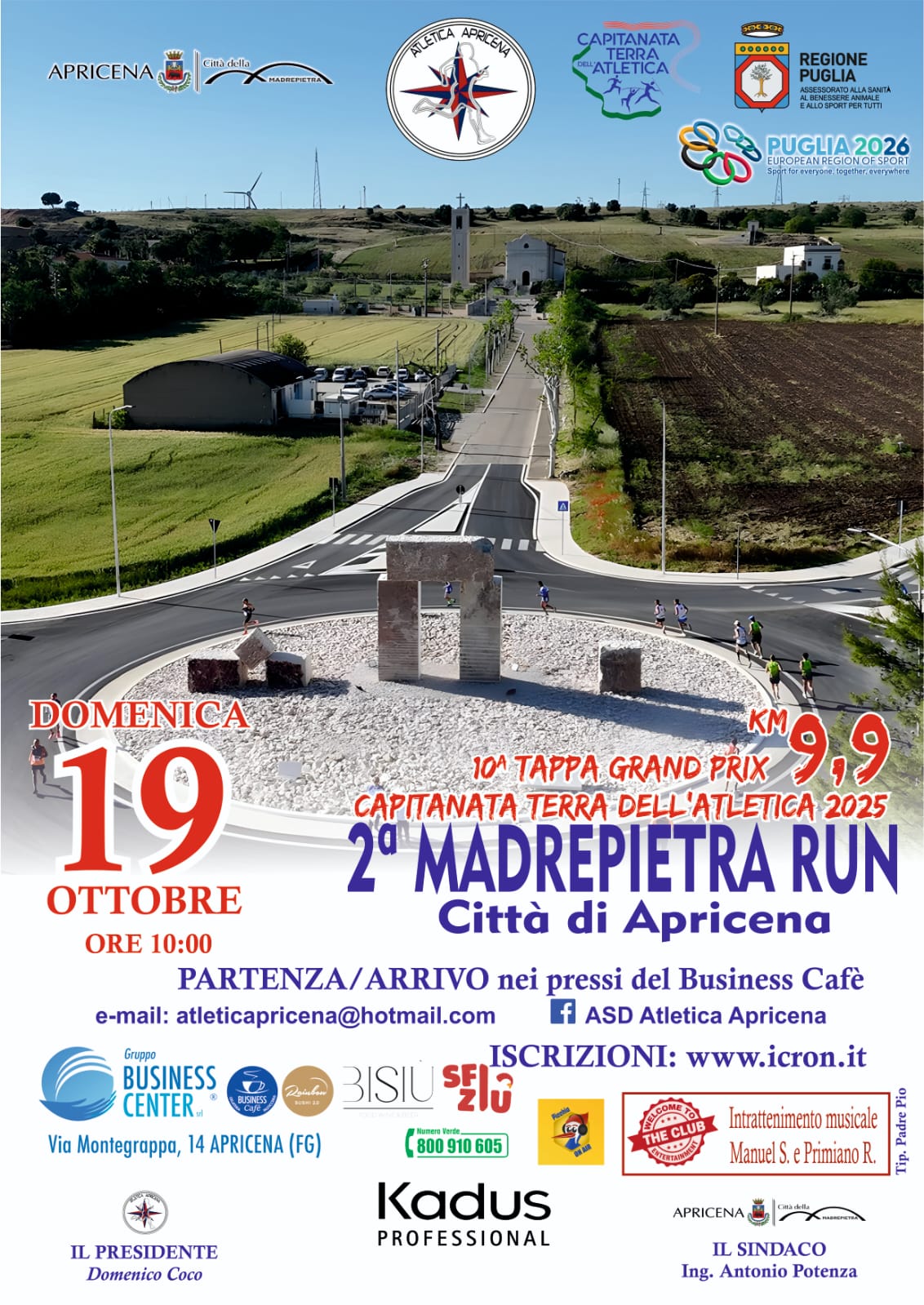 Locandina 2^ MADREPIETRA RUN 2025