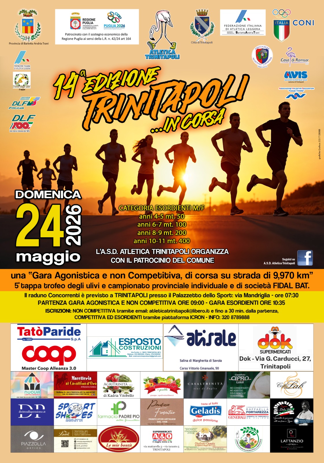 Locandina 14^ TRINITAPOLI IN CORSA 2026