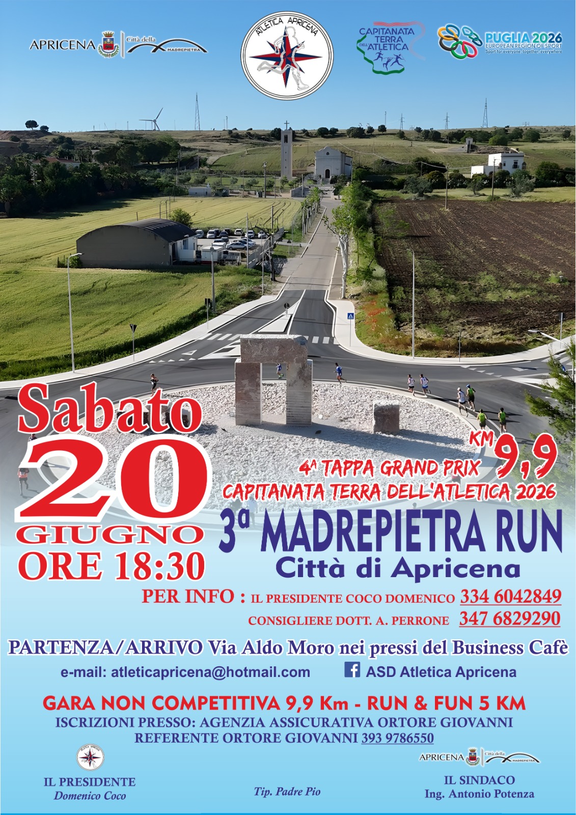 Locandina 3^ MADREPIETRA RUN 2026
